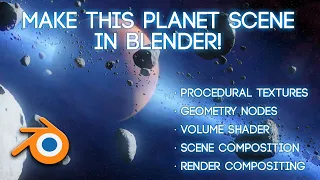 Make an epic space scene in --Blender 2.9--