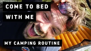 COME TO BED WITH ME? - My ultralight hiking sleep system and uk solo wild camping routine