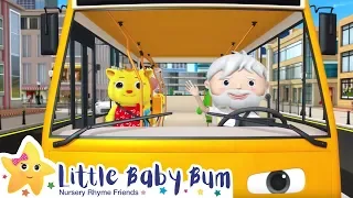 Wheels On The Bus V6 | +30 Minutes of Nursery Rhymes | Moonbug TV | #vehiclessongs
