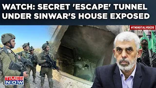 Watch: Israel Exposes 'Secret' Escape Tunnel Beneath Gaza Hamas Chief Sinwar's House In Khan Younis