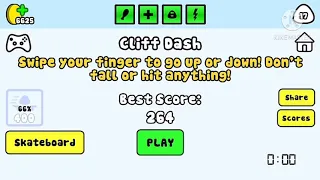 Pou cliff dash 30 coins speedrun