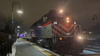 1/4/22 - Metra F59PH #99 leads an outbound departing Glenview, IL