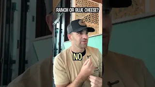 Ranch or blue cheese? 🤔