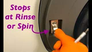 Samsung washer stops at RINSE or SPIN - Loose Door Lock!