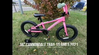 Детский велосипед 16" Cannondale TRAIL SS GIRLS 2021 FLM