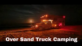 Oversand Lance Truck Camping on Nauset Beach, 0n Cape Cod