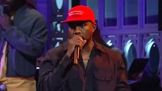 Did You See Kanye's Unhinged MAGA Hat-Wearing SNL Rant?