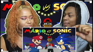 MARIO VS. SONIC CARTOON BEATBOX BATTLES REACTION