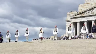 Greek National Day Parade at the Shrine of Remembrance 2018 with the Presidential Guard