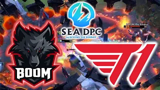 T1 vs BOOM ESPORTS - EPIC GAME !!! DPC SEA DIVISION 1 DOTA 2