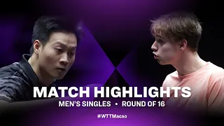 Highlights | Truls Moregard vs Wang Yang | MS R16 | WTT Champions Macao 2022