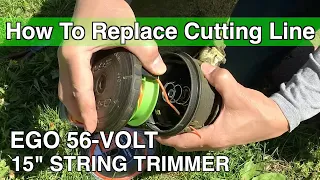 EGO 56-VOLT 15" String Trimmer - How To Replace Cutting Line.