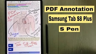 PDF Annotation In Samsung Galaxy Tab S8 Plus - Samsung Notes & Xodo
