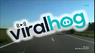 Helicopter On The Road || ViralHog