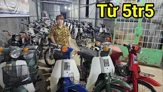 Kho xe nhỏ tay ga Nhật 5tr5 Cub 81 Custom DD Honda 67 Chaly Dream lùn Sirius c.Tuyết xả hết góp 0đ