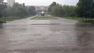 Ливень с градом в Гомеле 08.06.2021