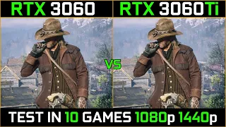 RTX 3060 vs RTX 3060Ti | Test in 10 Latest Games | 1080p - 1440p