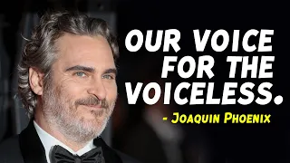 Unexpected speech by Actor Joaquin Phoenix. Joaquin Phoenix (joker) Motivation