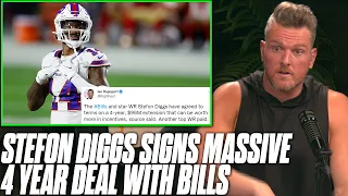 Stefon Diggs Signs MASSIVE Deal To Keep Him In Buffalo | Pat McAfee Reacts