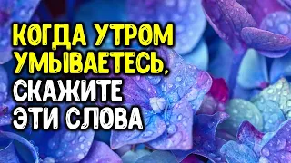 Когда утром умываетесь, скажите эти слова