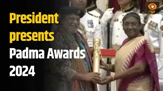 President presents Padma Awards 2024 at Civil Investiture Ceremony-I at Rashtrapati Bhavan