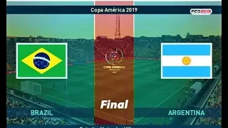 PES 2019 | FINAL Copa | BRAZIL vs ARGENTINA