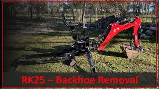 TNT #87:  Removing the backhoe from the RK25 / TYM T25