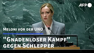 Meloni fordert "gnadenlosen Kampf" gegen Schlepper | AFP