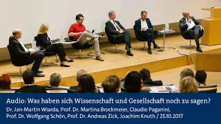 Audio: Was haben sich Wissenschaft und Gesellschaft noch zu sagen?