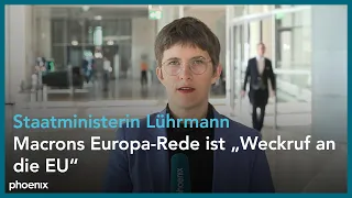 Europa: Anna Lührmann (Staatsministerin im Auswärtigen Amt) zur Zukunft der EU | 25.04.24