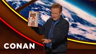 A #ConanCon Audience Member Assaults Conan With A Cereal Box | CONAN on TBS