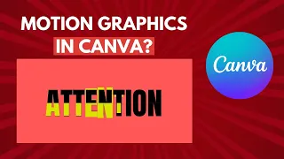 Motion Graphics with Canva: Easy Text Effects like After Effects!