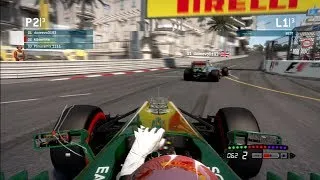 F1 2013 - LAG CRASH Overtake?? Online Race Monaco Gameplay