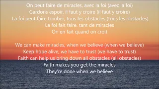 When You Believe (French Version) - English Lyrics