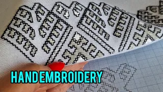 Amazing needlework tutorial ، hand embroidery  , needlework  , Balochi needlework