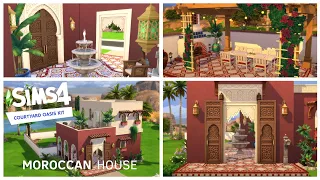 Courtyard Oasis House | The sims 4 | Speed Build (nocc)