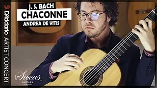 Andrea De Vitis plays the Chaconne of the Violin Partita BWV 1004 by J S  Bach - D'Addario - Guitar