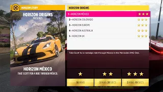 Forza Horizon 5 Horizon Origins Story - Complete 3 Stars All Chapters