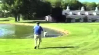 AJ Hawk Levels Guy at Golf Outing