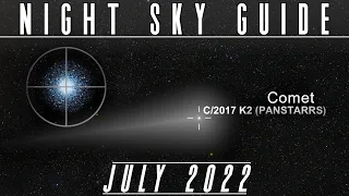 The Night Sky | July 2022 | Comet PANSTARRS | Delta Aquarids Meteor Shower | Moon & Mars | Astronomy