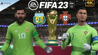 MESSI or RONALDO? Who is better goalkeeper? ARGENTINA vs PORTUGAL, WORLD CUP FINAL, FIFA 23, PS5, 4K