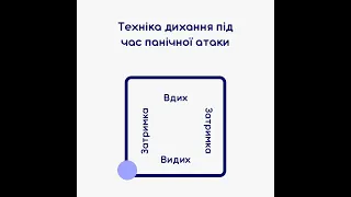 Дихання по квадрату. Техніка при панічних атаках | Наталія Шейко