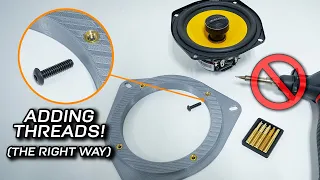 3D Printed Car Audio Parts? Don't make THIS mistake adding threads!