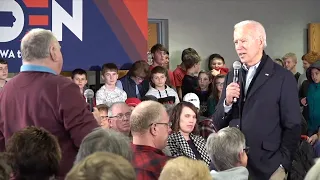 Joe Biden calls heckler a liar over Hunter Biden comments