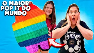 COMPREI o MAIOR POP IT DO MUNDO para MINHA MÃE * ELA SURTOU!!!