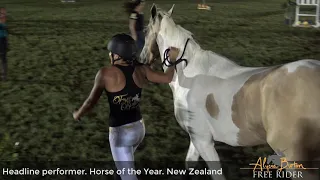 Alycia Burton & Goldrush - NZ HOY Jumping Bareback & Free Riding