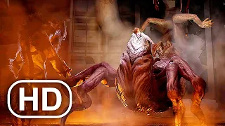 WEREWOLF Vs GIANT MONSTER Fight Scene (2021) 4K ULTRA HD - Werewolf The Apocalypse Earthblood