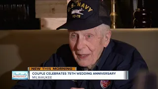 Former WWII Navy Pilot, wife celebrate 75th wedding anniversary at Milwaukee Hilton