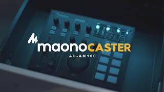 MAONOCASTER AM100 K2 Bundle: All-In-One Podcast Production Studio with Condenser Mic and Headphones