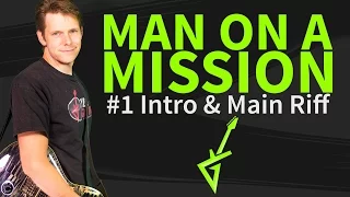 How to play Man On A Mission Guitar Lesson & TAB - Intro & Main Riff - Van Halen